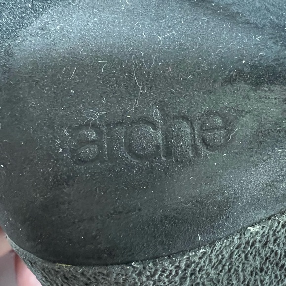 $340 ARCHE France US 8/EU 39 Black Suede Nubuck Mary Jane’s Pumps Shoes - Picture 9 of 13